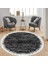 Dijital Baskı Yıkanabilir Kaymaz Taban Yuvarlak Salon Halısı RVG7301-HS384 1