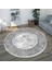 Dijital Baskı Yıkanabilir Kaymaz Taban Yuvarlak Salon Halısı RVG7316-SD663 1