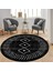 Dijital Baskı Yıkanabilir Kaymaz Taban Yuvarlak Salon Halısı RVG7305-HT572 1