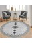 Dijital Baskı Yıkanabilir Kaymaz Taban Yuvarlak Salon Halısı RVG7321-SD1106 1