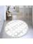 Dijital Baskı Yıkanabilir Kaymaz Taban Yuvarlak Salon Halısı RVG7329-SD1111 1