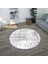 Dijital Baskı Yıkanabilir Kaymaz Taban Yuvarlak Salon Halısı RVG7332-HS209 1