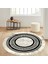 Dijital Baskı Yıkanabilir Kaymaz Taban Yuvarlak Salon Halısı RVG7338-SD1044 1