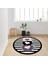 Dijital Baskı Yıkanabilir Kaymaz Taban Yuvarlak Salon Halısı RVG7339-SD717 1