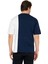 Lacivert/beyaz Erkek Bisiklet Yaka Kısa Kollu Cepli T-Shirt 4