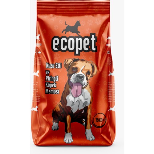 Ecopet Yetişkin Köpek Maması 15 Kg Kuzu Etli Pirinçli Orta ve Büyük Irk Ekonomik Paket