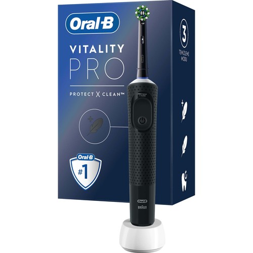 Oral-B Vitality Pro Şarjlı Diş Fırçası Siyah Protect X Clean
