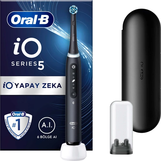 Oral-B iO 5 Şarjlı Diş Fırçası - Mat Siyah