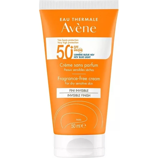 Avene Fragrance-Free Cream Kuru Ciltler için Parfümsüz Güneş Koruyucu 50 ml