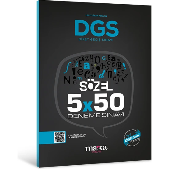 Marka Yayınları 2024 DGS Sözel 5x50 Deneme Sınavı Tamamı PDF Çözümlü Açıklanan Yeni Müfredat