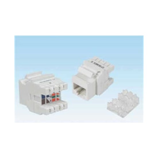 ERAT  EAC-C6UTP-JCK 180 DERECE ( ZIRHSIZ) CAT6 KEYSTONE JACK Resim-1