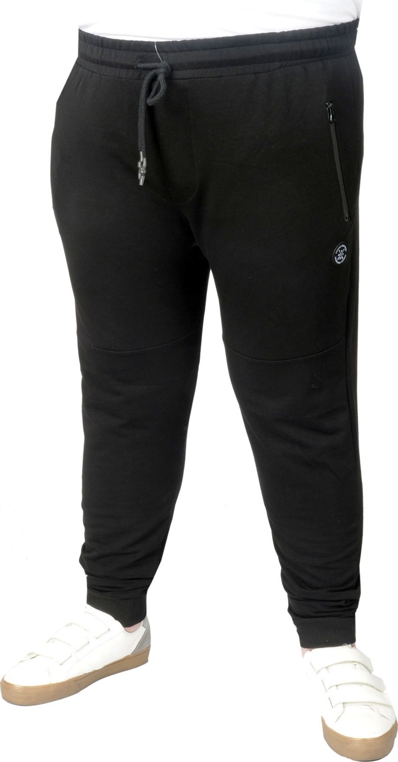ModeXL Büyük Beden Erkek Eşofman Altı Zippered Darpaça Esnek Kumaş 22501 Siyah