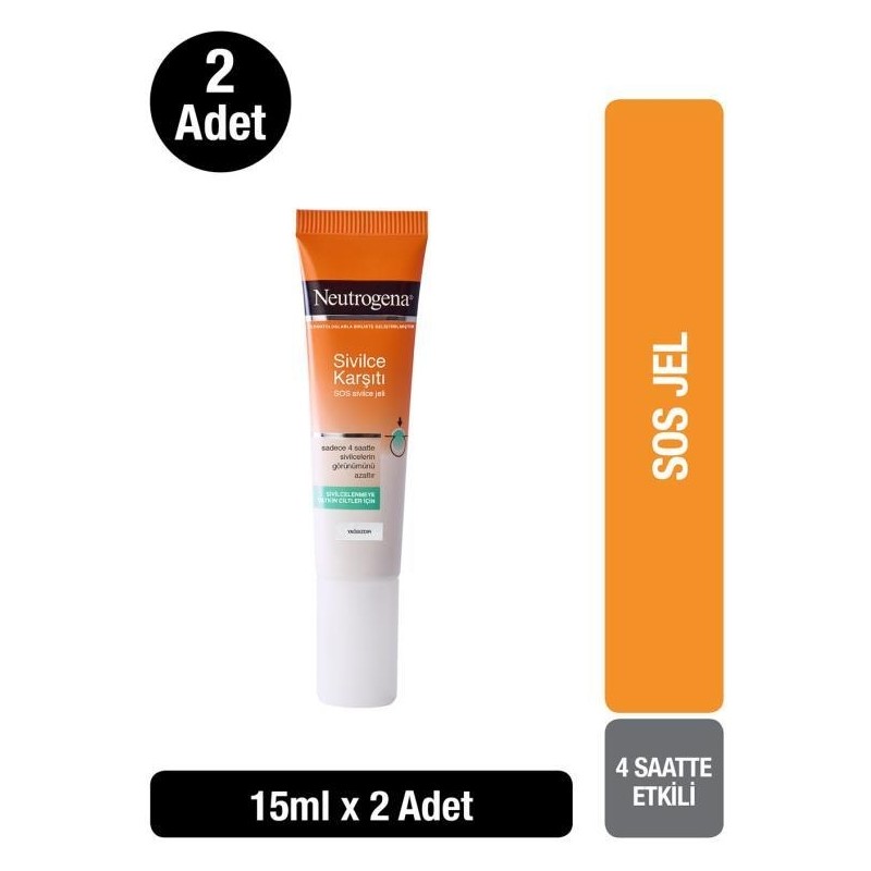 Neutrogena Visibly Clear Sos Jeli 15 Ml X2