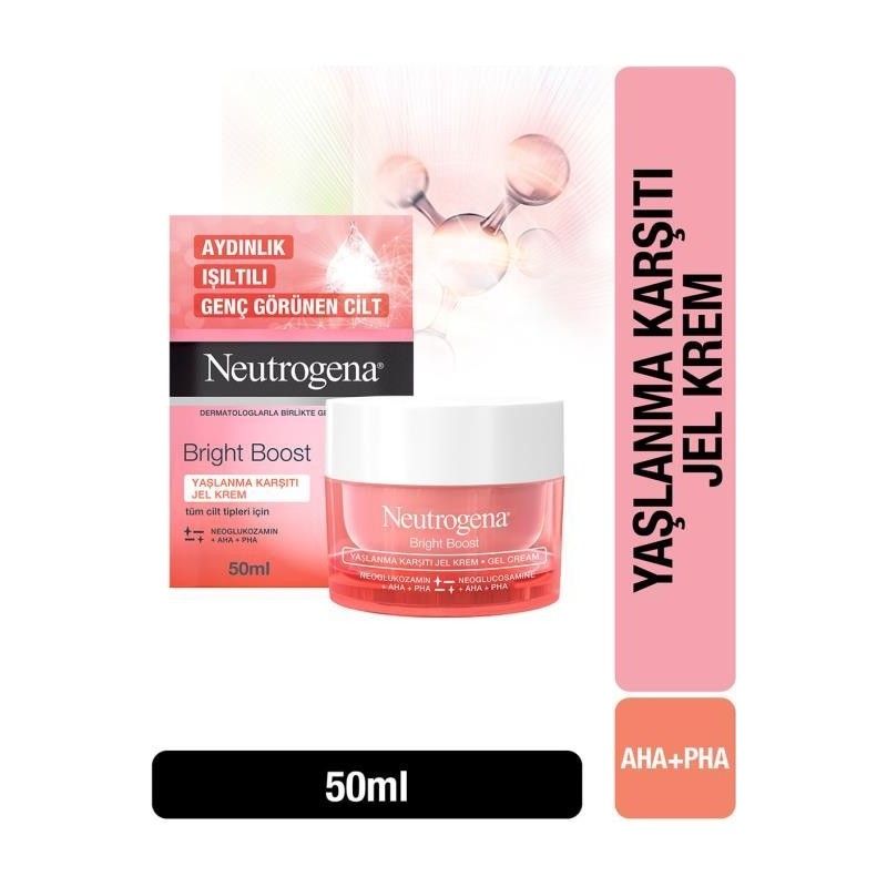 Neutrogena Bright Boost Yaşlanma Karşıtı Jel Krem Cilt Yenileyici Etki 50 ml Tüm Cilt Tipleri İçin