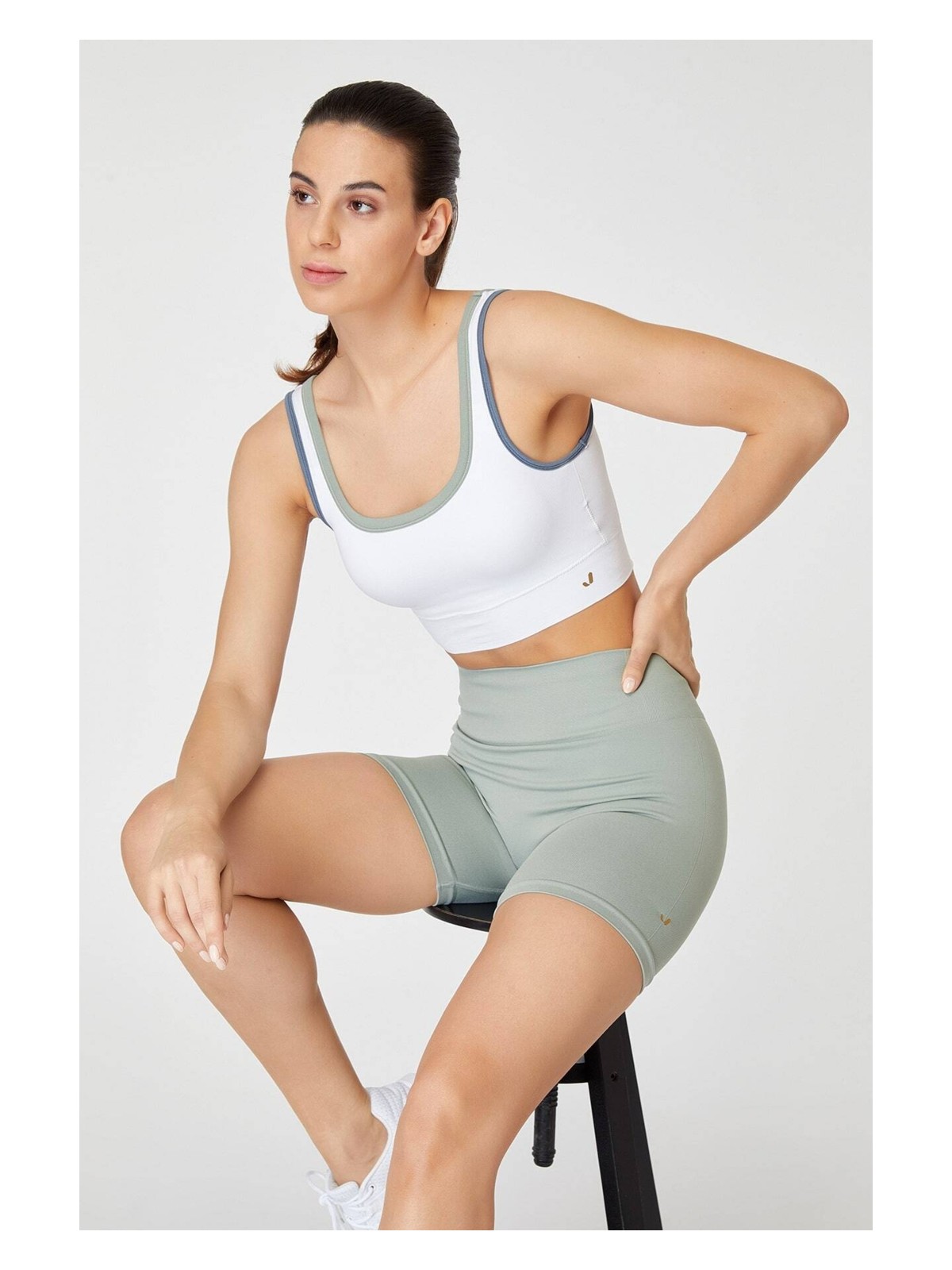 Jerf Lucia Bra Beyaz_Açık Yeşil