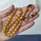 Artuğ Tesbih Osmanlı Benzetmesi Renk Almamış Sıkma Kehribar Tesbih