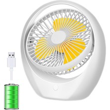 Janae Masaüstü USB Mini Fan - Sarı (Yurt Dışından)