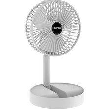 Janae Masaüstü USB Mini Fan - Beyaz (Yurt Dışından)