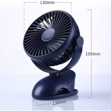 Janae Masaüstü USB Mini Fan - Mavi (Yurt Dışından)