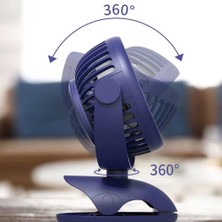 Janae Masaüstü USB Mini Fan - Mavi (Yurt Dışından)