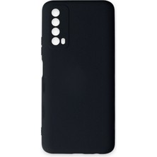 Happycase Huawei P Smart 2021 Kılıf Nano Içi Kadife  Silikon - Lacivert