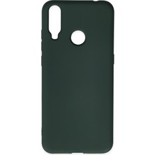 Happycase General Mobile Gm 10 Kılıf Nano Içi Kadife  Silikon - Koyu Yeşil