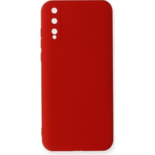 Happycase Huawei P Smart S Kılıf Nano Içi Kadife  Silikon - Kırmızı