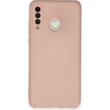 Happycase Huawei P30 Lite Kılıf Nano Içi Kadife  Silikon - Pudra