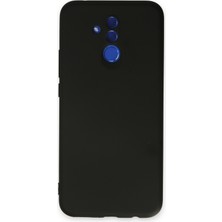 Happycase Huawei Mate 20 Lite Kılıf Nano Içi Kadife  Silikon - Siyah