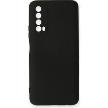 Happycase Huawei P Smart 2021 Kılıf Nano Içi Kadife  Silikon - Siyah