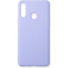 Happycase Huawei P40 Lite E Kılıf Nano Içi Kadife  Silikon - Lila