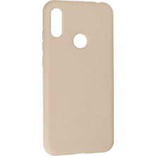 Happycase Huawei Y6 2019 Kılıf Nano Içi Kadife  Silikon - Bej