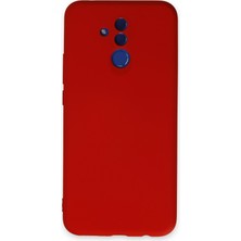 Happycase Huawei Mate 20 Lite Kılıf Nano Içi Kadife  Silikon - Kırmızı