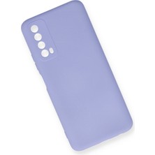 Happycase Huawei P Smart 2021 Kılıf Nano Içi Kadife  Silikon - Lila