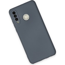 Happycase Huawei P30 Lite Kılıf Nano Içi Kadife  Silikon - Gri