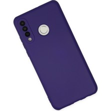 Happycase Huawei P30 Lite Kılıf Nano Içi Kadife  Silikon - Mor