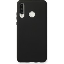 Happycase Huawei P30 Lite Kılıf Nano Içi Kadife  Silikon - Siyah