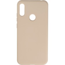 Happycase Huawei Y6S Kılıf Nano Içi Kadife  Silikon - Bej