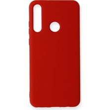 Happycase Huawei Y6P Kılıf Nano Içi Kadife  Silikon - Kırmızı