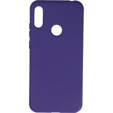 Happycase Huawei Y6S Kılıf Nano Içi Kadife  Silikon - Mor