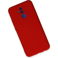 Happycase Huawei Mate 20 Lite Kılıf Nano Içi Kadife  Silikon - Kırmızı