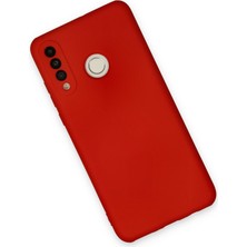 Happycase Huawei P30 Lite Kılıf Nano Içi Kadife  Silikon - Kırmızı