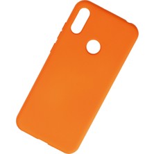 Happycase Huawei Y6 2019 Kılıf Nano Içi Kadife  Silikon - Turuncu