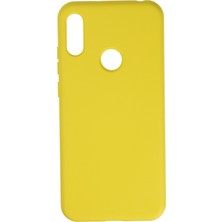 Happycase Huawei Y6S Kılıf Nano Içi Kadife  Silikon - Sarı