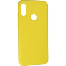 Happycase Huawei Y6 2019 Kılıf Nano Içi Kadife  Silikon - Sarı