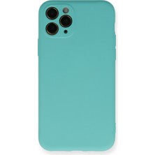 Happycase iPhone 11 Pro Kılıf Nano Içi Kadife  Silikon - Turkuaz