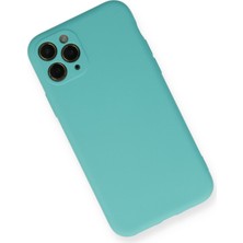 Happycase iPhone 11 Pro Kılıf Nano Içi Kadife  Silikon - Turkuaz