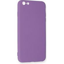 Happycase iPhone 6 Plus Kılıf Nano Içi Kadife  Silikon - Mor