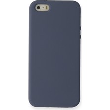 Happycase iPhone 5 Kılıf Nano Içi Kadife  Silikon - Gri