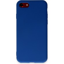 Happycase iPhone 7 Kılıf Nano Içi Kadife  Silikon - Lacivert